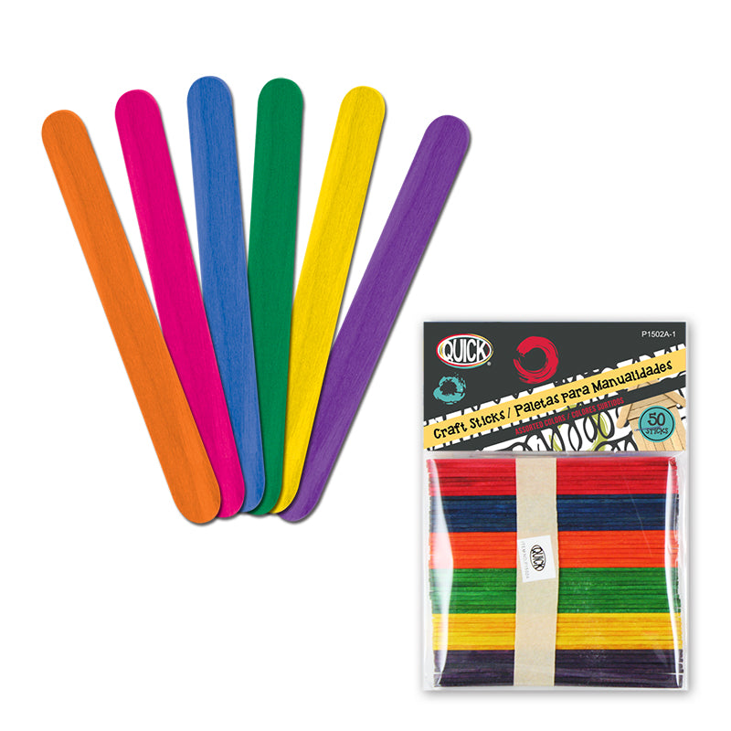 Craft / Popsicle Sticks, Assorted Colors