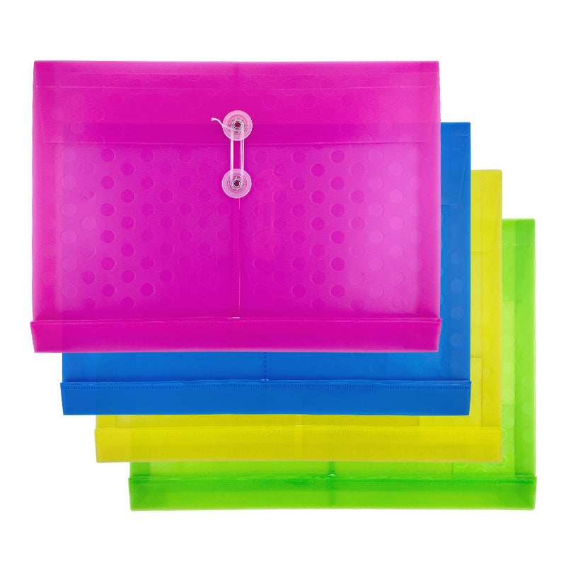 Horizontal Filing Envelope, String Closure