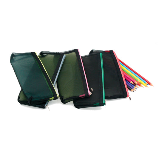 Black Mesh Pencil Cases
