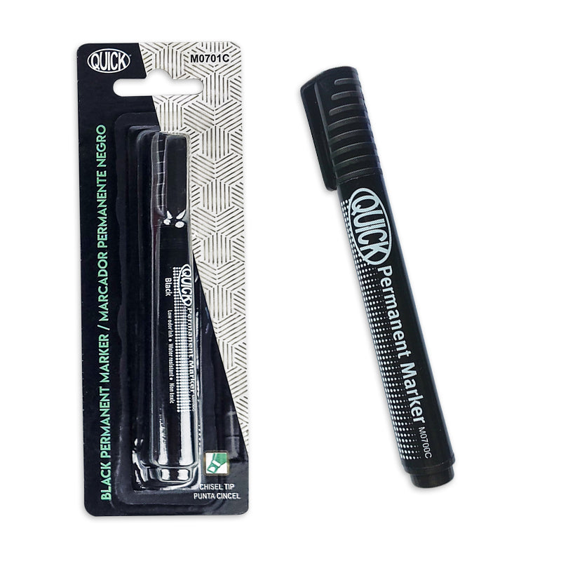Permanent Markers, Chisel Tip (1 pc / blister)
