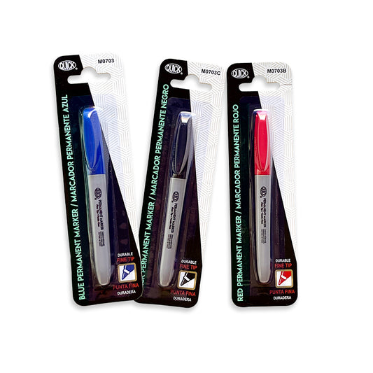 Permanent Markers, Fine Tip (1 pc / blister)