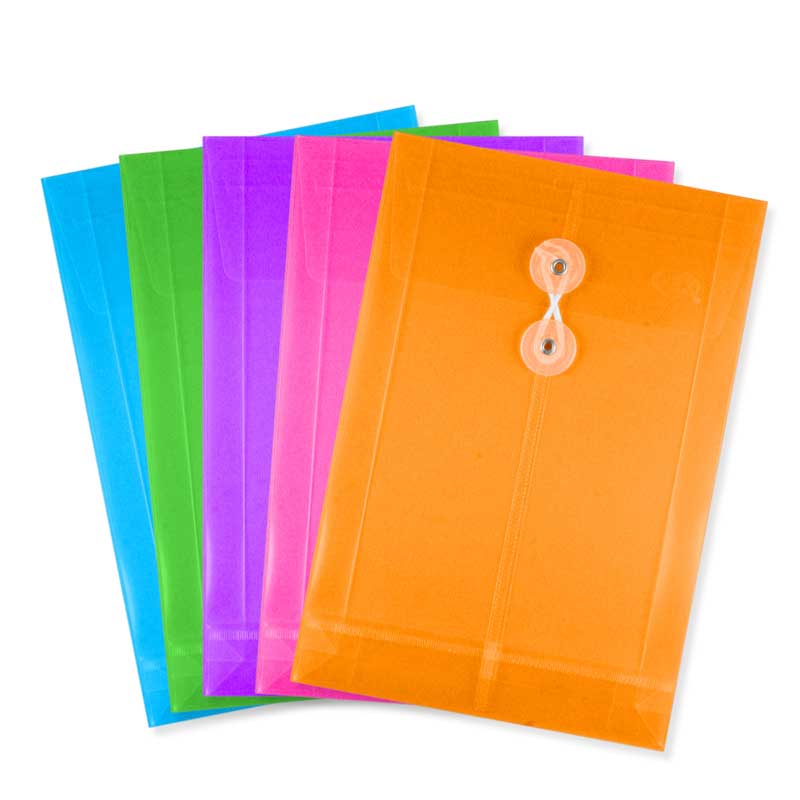 Vertcial Filing Envelope, String Closure
