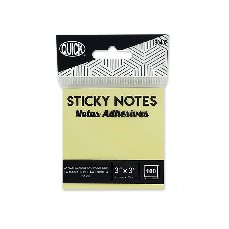 Sticky Notes 3" x 3", Hanging Bag