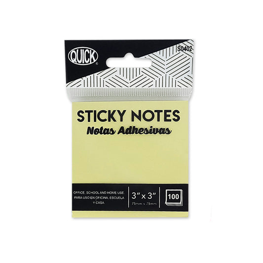 Sticky Notes 3" x 3", Hanging Bag