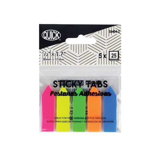 Sticky Tabs, 1/2" x 1.7”